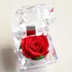 Boîte à matiques en cristal de fleur de rose de Léon cadeau de la Saint-Valentin souvenir de