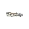 MICHAEL Michael Kors Flats: Moccasin Platform Casual Ivory Shoes - Women's Size 7 - Almond Toe