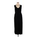 Neiman Marcus Cocktail Dress - Midi Scoop Neck Sleeveless: Black Solid Dresses - Women's Size X-Large