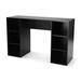 Latitude Run® Mainstays 6-Cube Storage Computer Desk, True Oak computer desk office desk Wood in Black | 29.5 H x 15.75 W x 47.25 D in | Wayfair