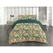 East Urban Home Floral Duvet Cover Set Nature Passiflora Artwork Teal Pale Yellow Orange in Green/Orange | Wayfair 41AFED9F09E44E58995B9F1A2D36614D