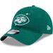 Women's New Era Green York Jets Gameday Flower 9TWENTY Adjustable Hat