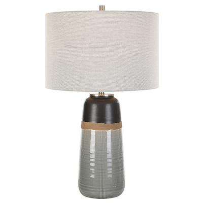 Uttermost Coen Gray Table Lamp - 26"H, Shade 10"H x 15"Dia.