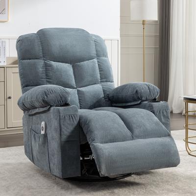 Massage Rocker Recliner Chair Rocking Chairs for Adults Oversized with 2 Cup Holders, USB Charge Port