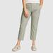 Eddie Bauer Women's Adventurer Stretch Durable Ankle Pants - Sage - Size 4