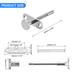 Plunger Latches, Steel Spring-Loaded Bolt Plunger Latch 4Pcs