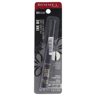 Ink Me Eyes and Body - 001 Pitch Black by Rimmel London for Women - 0.11 oz Eyeliner