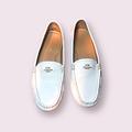 Coach Shoes | Coach Women's Marley Leather Driving Shoes Size 7b | Color: White | Size: 7