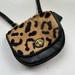 Coach Bags | Coach Mini Leopard Print Calf-Fur Crossbody | Color: Black | Size: Os