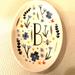 Anthropologie Storage & Organization | Anthropologie Nwt Amelia Herbertson Footed Ceramic Floral Letter B Trinket Plate | Color: Blue/Cream | Size: Os