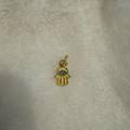 Anthropologie Jewelry | Gold Hamsa Charm | Color: Blue/Gold | Size: Os