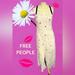 Free People Dresses | Free People Finders Keeper Embroidered Dress Ivory Lips Daisies $175 New | Color: Cream/Pink | Size: Various