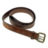 Carhartt Accessories | Carhartt Genuine Leather Mens Belt Sz 46 Brown Casual Work Brass Buckle 1.5” | Color: Brown | Size: 46