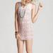 Free People Dresses | Free People Shimmy Bitsy Ditsy Bodycon Dress Size Large | Color: Cream/Pink | Size: L
