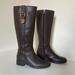 Coach Shoes | Coach Easton Chocolate Calf Leather Boots Size 6 | Color: Brown | Size: 6