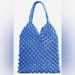 J. Crew Bags | J.Crew Cadiz Hand Knotted Rope Tote In Brilliant Ocean | Color: Blue | Size: Os