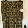 Lularoe Skirts | Lularoe Cassie Skirt Nwt Women's 3x Mulit-Color Floral Polyester Spandex Fun | Color: Black/Green | Size: 3x