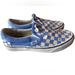 Vans Shoes | Blue & White Vans Off The Wall Checkered Slip On Skate Shoes Women’s 7.5 Men’s 6 | Color: Blue/White | Size: 7.5