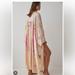 Free People Intimates & Sleepwear | Free People All Night Butterfly Embroidered Watercolor Robe Kimono Xs | Color: Cream/Pink | Size: Xs