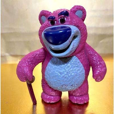 Disney Toys | Disney Pixar Toy Story 3 Lotso The Bear Solid Pvc Figure | Color: Gray/Pink | Size: Approx 3.5”
