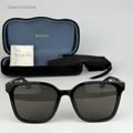 Gucci Accessories | New Gucci Gg1346sk 002 Black Brown Polarized Square Unisex Sunglasses Gg 1346sk | Color: Black/Gray | Size: 56x19x145