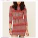 Free People Dresses | Free People Bohemian Striped Body Con Sweater Dress Size Xs | Color: Brown/Red | Size: Xs