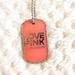 Pink Victoria's Secret Jewelry | Htf/Rare - Vs Pink Dog Tag | Color: Pink/Silver | Size: Os