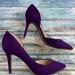 Jessica Simpson Shoes | Jessica Simpson Livvy Purple Fabric Pump Shoe Pointed Toe Formal Dress Womens 6m | Color: Purple | Size: 6