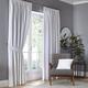 Fusion White Blackout Curtains - 2 Panels, 66"x72" (168x183cm) - Pencil Pleat, Thermal for Bedroom & Living Room - Plain White Drapes