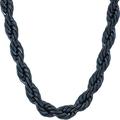 LIFETIME JEWELRY 8mm Rope Chain Necklace 24k Real Gold Plated for Women and Men, 24 inches, Gold Plated, No Gemstone