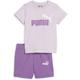 PUMA Kinder Sportanzug Minicats Tee Shorts Set, Größe 98 in Lila