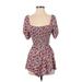 Forever 21 Casual Dress: Blue Floral Dresses - Women's Size Small