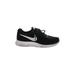 Nike Sneakers: Black Color Block Shoes - Women's Size 8 - Almond Toe