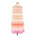 Luxology Casual Dress - Mini Halter Sleeveless: Pink Ombre Dresses - Women's Size 20