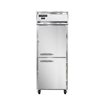 Continental 1FENHD 28 1/2" 1 Section Reach In Freezer, 2 Right Hinge Solid Doors, 115v, Stainless Steel