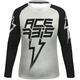 Acerbis J-Kid Blizzard Kinder Motocross Jersey, schwarz-grau, Größe S