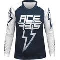 Acerbis J-Kid Blizzard Kinder Motocross Jersey, weiss-blau, Größe 2XL