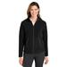 Devon & Jones DG730W Women's CrownLux Performance Fleece Full-Zip Jacket in Black size Medium | Polyester fleece