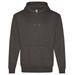 Just Hoods By AWDis JHA101 Urban Heavyweight Hooded Sweatshirt in Charcoal size Medium | Cotton/Polyester Blend