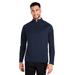 North End NE410 Men's Revive Coolcore Quarter-Zip T-Shirt in Classic Navy Blue size Small | Polyester