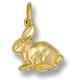 9ct Yellow Gold Rabbit Pendant, Only 2 REMAINING!!