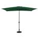 Island Umbrella Bimini 6.5-ft x 10-ft Rectangular Market Umbrella - Hunter Green - Polyester Canopy