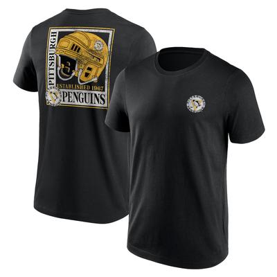 Pittsburgh Penguins Fanatics Branded True Classics Helm-Grafik-T-Shirt – Herren Image