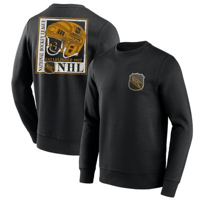 NHL Fanatics Branded True Classics Helm-Grafik-Crew-Sweatshirt – Herren Image