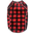 Fleece Patterned Dog Sweater Plaid Dog Fleece Pullover Best Cold Weather Winter Polar Fleece All Breed (XXS Under 6 LBS Red Buffalo)