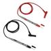 Multimeter Test Leads Kit Voltmeter Lead Probe Ultra-sharp Probe Test Lead Cable with Wire Cable Banana Plug 1000V 20A Black Red