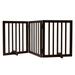 SKYSHALO Dog Gate Freestanding 24 H x 60 W Foldable Dog Fence for House Extra Wide Wooden White Indoor Puppy Gate Stairs Doorways Pet Gate Tall Dog Fence 3 Panels Fence