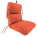 Jordan Manufacturing Sunbrella 45 x 22 Canvas Melon Solid Rectangular Outdoor Chair Cushion with Ties and Hanger Loop