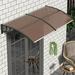 YYAo 40 x 35 Canopy Tent Patio Awning for Outdoor Door Window Awning Wedding Party Tent Brown