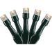 20 Battery Operated Warm White LED Wide Angle Christmas Lights - 9.5 Ft Green Wire